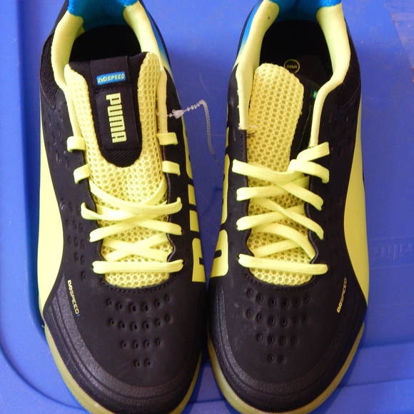Puma athletic shoes EVO SPEED Black Yellow 8.5 New DISCOUNT SHIPPING!! main image 7
